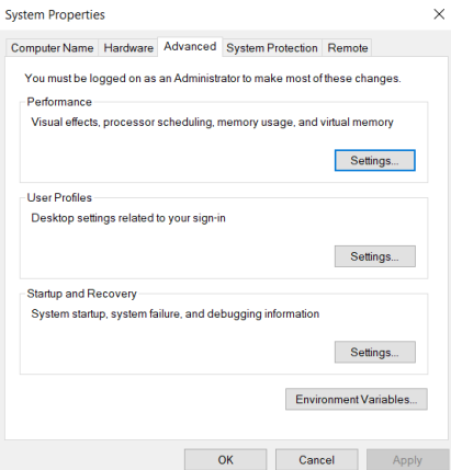Gambar Edit Environment Variables